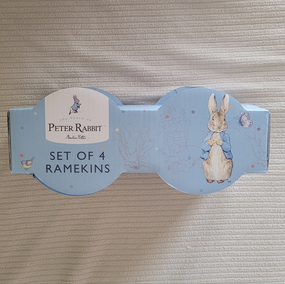 Peter Rabbit Ceramic Ramekins Easter Set Of 4 - Picture 2 of 4